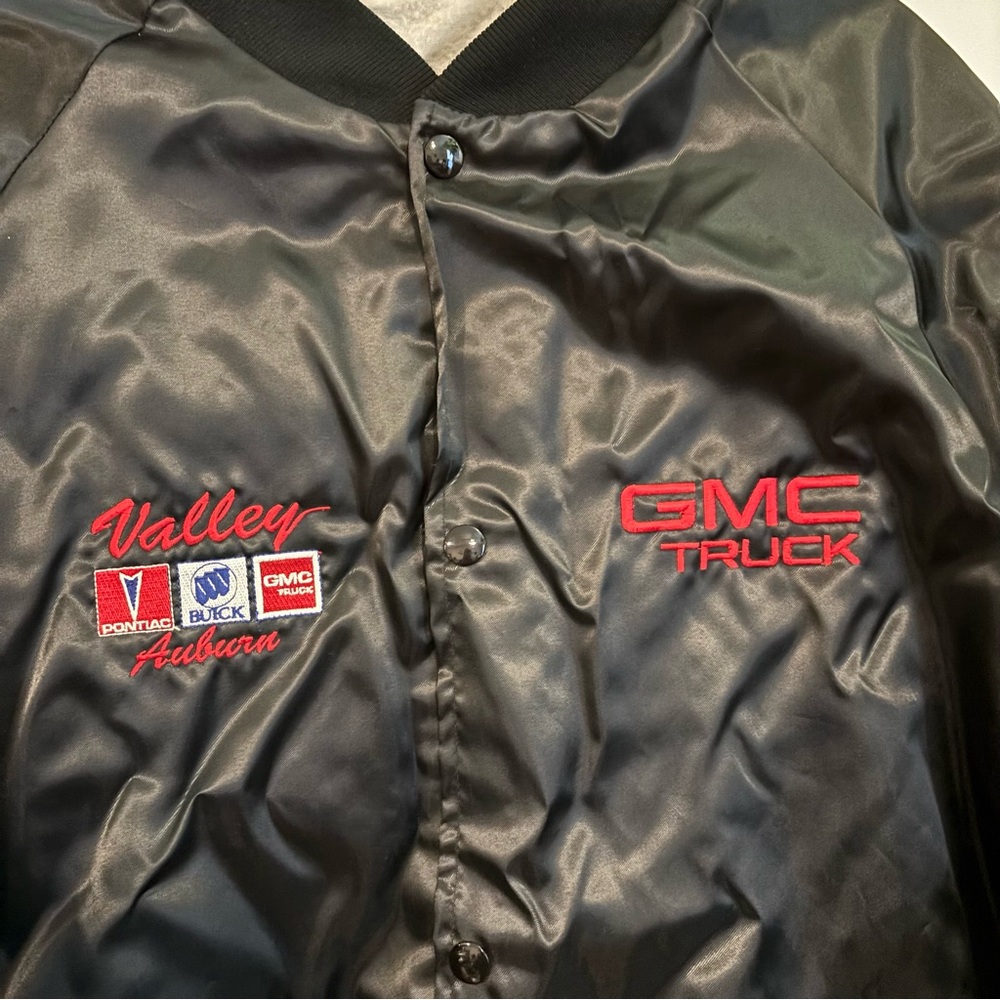 VINTAGE Black GMC Varsity Jacket - Picture 5 of 7